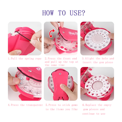 Aliora SparkleGlam Hair Gem Stamper