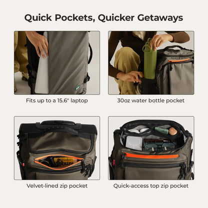 Blast 43L Roller Backpack